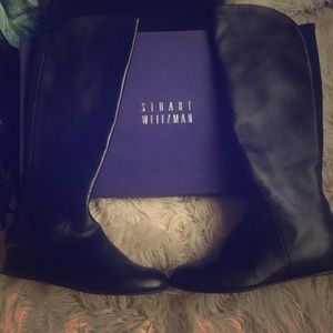 Stuart Weitzman black leather boots size 11.5 M